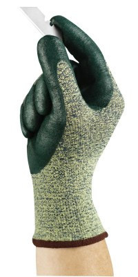 Ansell HyFlex Medium Cut Protection Gloves, Size 8, Green, 12 PR/BG, #103420
