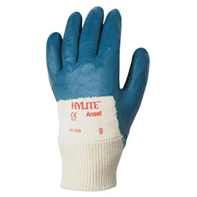 Ansell HyLite Palm Coated Gloves, 10, Blue, 12 Pair, #103455