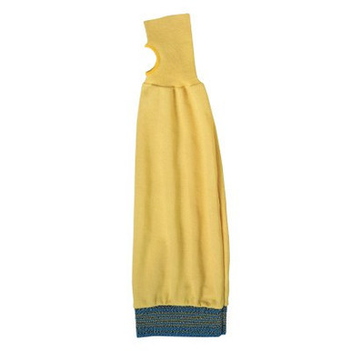 Ansell Assembler 100 Sleeves, 22 in Long, Elastic Band Closure, Yellow, 1/EA, #105325
