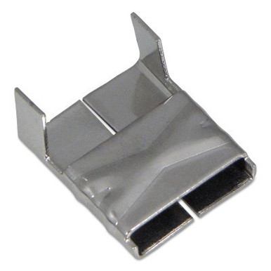 Band-It Valuclip Strapping Clips, 1/2 in, Stainless Steel, 100/BOX, #C15499