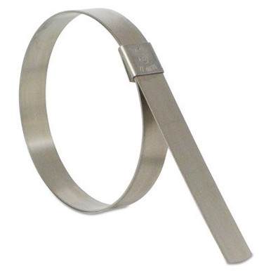 Band-It CP Series Center Punch Clamps, 1 3/4 in Dia, 5/8 in Wide, Stainless Steel 201, 100/BOX, #CP7S99