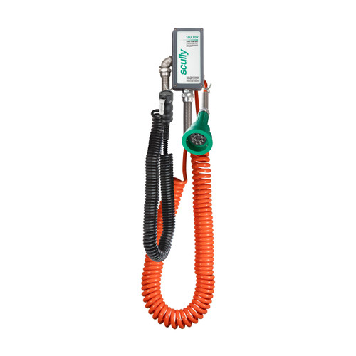 Scully 8248 Sculcon Junction Box, Green Thermistor Plug w/ 2 J-Slot Pins & 8 Contact Pins, Deadman Switch & 30 ft. Coiled Cord