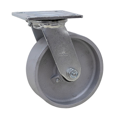 6" x 2" Swivel Steel Plate Caster WC6660-01-STL