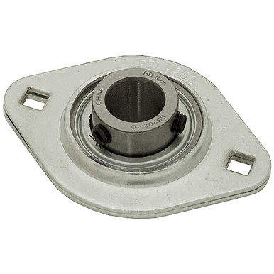 5/8" 2 Bolt Stamped Steel Flange Bearing SBSFL202-10