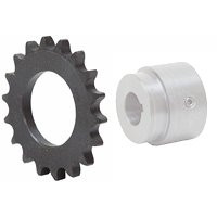 20 Tooth 40 Pitch Series X Weld-On Roller Chain Sprocket 40X20B