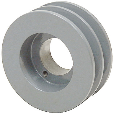 3.75 OD H-Bushing Double Groove Pulley