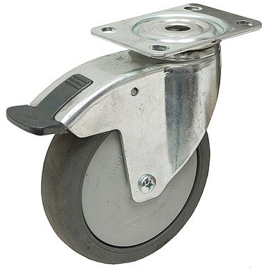 5" x 1.25" Swivel Plate Caster w/Swivel Lock