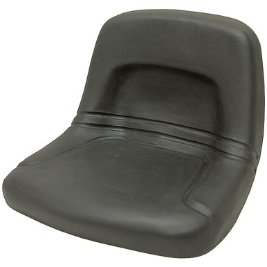155 Black High Back Steel Pan Seat Black Talon 155000BK