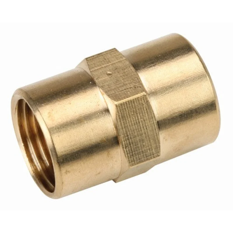 1-4″ x 1-4″ Female Brass Pipe Coupling