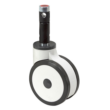 5" x 7/16" Rhombus Swivel Round Stem Caster w/ Directional Brake 383R 40K125V K2351