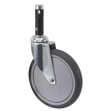 7-7/8" x 1-1/4" Rhombus Swivel Round Stem Caster w/Directional Brake 390Q 35K200R Z2351