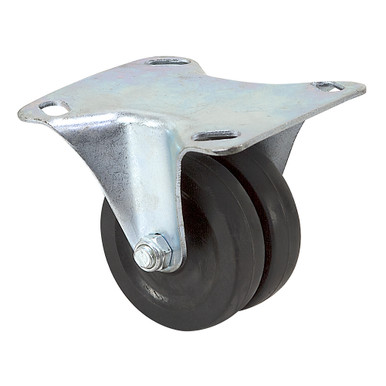 3" x 3/4" Albion Dual Wheel Rigid Plate Caster 202RN03052R002