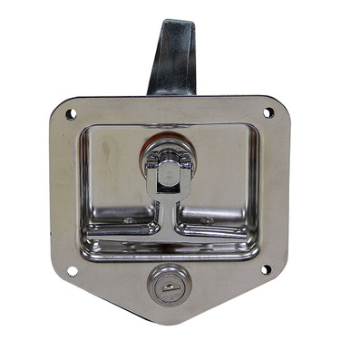 Stainless Steel T-Handle Latch W/Mounting Holes Key Lock Buyers Products model L8815