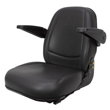 230 Deluxe High Back Seat w/Armrests Black Talon 230015BK