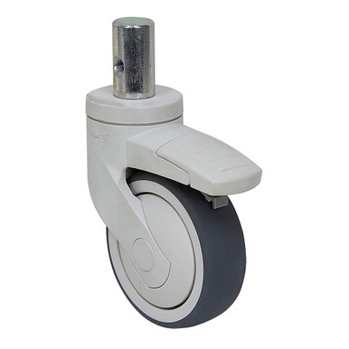 4" x 1-1/4" Tente Round Stem Rigid Caster 5395 PJP 100 R05-25.4