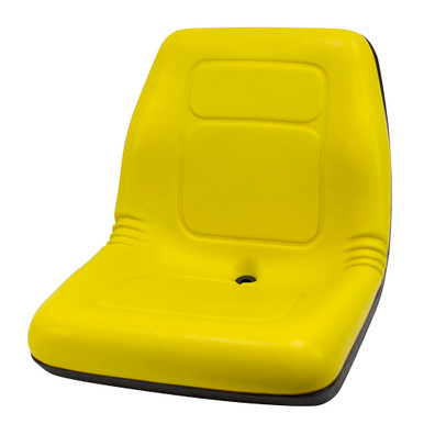 1430 High-Back Plastic Pan Yellow Seat Black Talon 143000YE