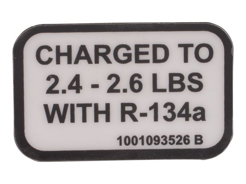 1001093526 Decal, Ac Refrigerant | JLG