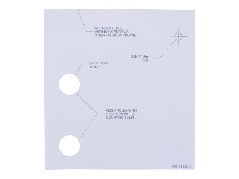 1001099354 Decal, Service Template | JLG