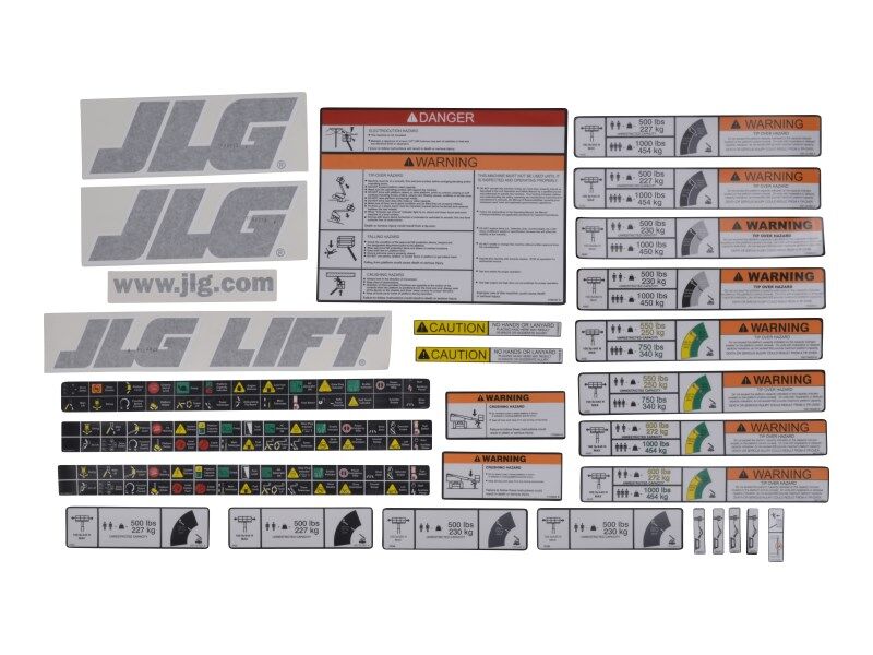 JLG Part # 1001238909 – Platform Decal Kit