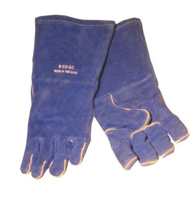 Best Welds Premium Welding Gloves, Grain Cowhide, Large, Gold, 1/PR, #850GC