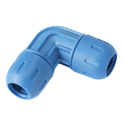 FastPipe 90° Elbow for Aluminum Pipe, Blue