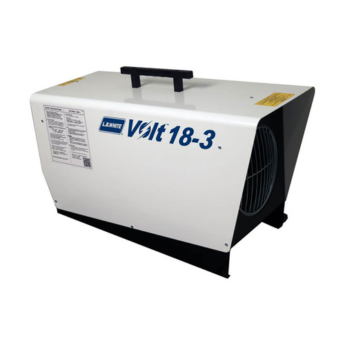 L.B. White Volt™ 18-3 Forced Air 65,000/45,000 BTU 19/13 kW 3 Phase Electric Heater w/ Heat Output Modes & Thermostat