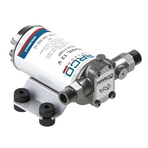 Marco UP2/OIL 12V Gear Oil Pump, 3/8 in. NPT, 21.8 PSI, 3.3 ft. Self-Priming