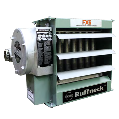 Ruffneck FX6-480360-150-T Explosion Proof Electric Forced Air Heater w/ Thermostat