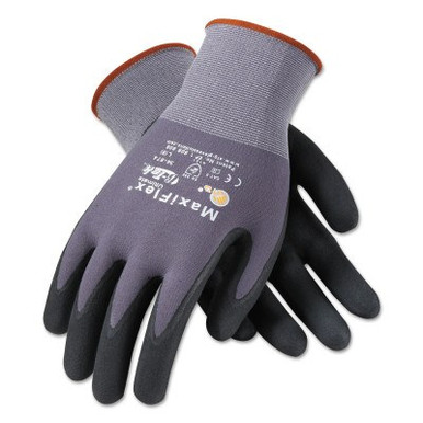 Protective Industrial Products, Inc. MaxiFlex Ultimate Gloves, Small, Black/Gray, 12 Pair, #34874S