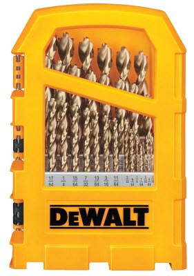 DeWalt Pilot Point 29-Piece Gold Ferrous Oxide Drill Bit Sets, 1/16 in - 1/2 in, 1/SET, #DW1969