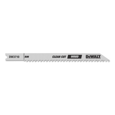 DeWalt U Shank Wood Cutting Jig Saw Blades, 4 in, 10 TPI, Fine Cut Smooth Finish, 25/CS, #DW37105
