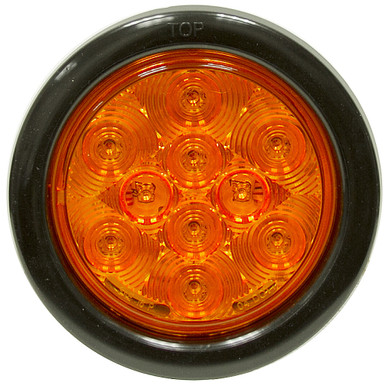 4" 10 LED Amber Turn/Parking Round Light Buyers Products 5624210