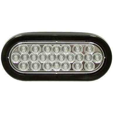 6-1/2" 24 LED Clear Back-Up Oval Light Buyers Products 5626324