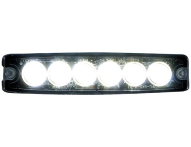 12-24 Volt DC Clear Ultra Thin 5" LED Strobe Light Buyer Products 8892201