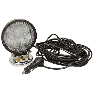 12 Volt DC 1140 Lumens LED Utility Light Magnetic Base Buyers Products 1492130
