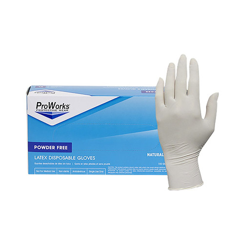 Adenna ProWorks Natural Latex Powder-free Gloves, Small