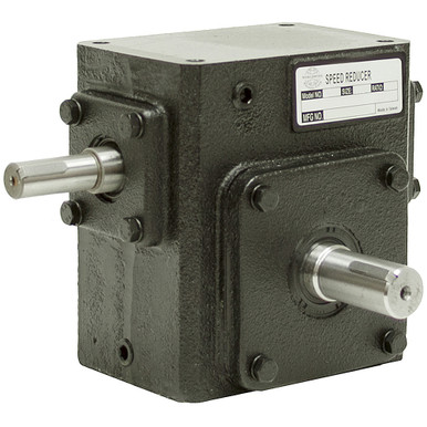 5:1 Right Angle Cast Iron WormGear Reducer 1.15 HP Right Output Worldwide HDRS-133-5-R
