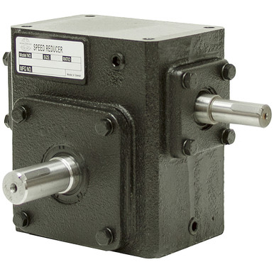15:1 Right Angle Cast Iron WormGear Reducer 1.24 HP Left Output Worldwide HDRS-175-15-L