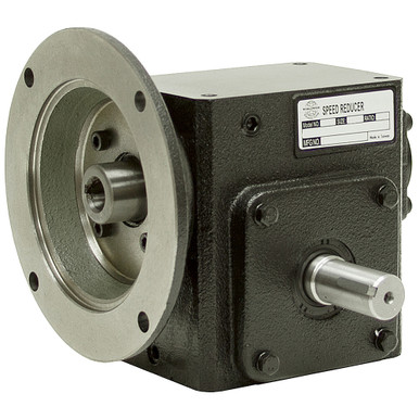50:1 Right Angle Cast Iron Worm Gear Reducer 0.50 HP 56C Right Output Worldwide HDRF-175-50-R-56C