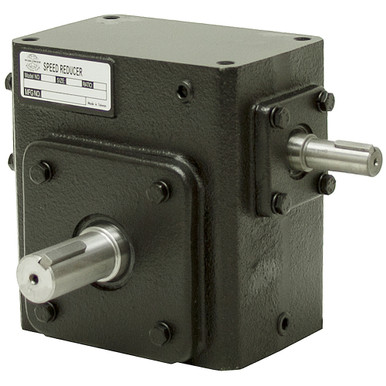 40:1 Right Angle Cast Iron WormGear Reducer 1.45 HP Left Output Worldwide HDRS-237-40-L