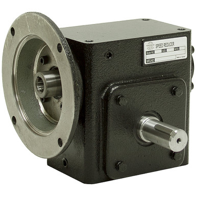 40:1 Right Angle Cast Iron Worm Gear Reducer 1.45 HP 56C Right Output Worldwide HDRF-237-40-R-56C