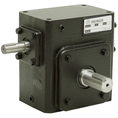 10:1 Right Angle Cast Iron WormGear Reducer 4.17 HP Right Output Worldwide HDRS-262-10-R
