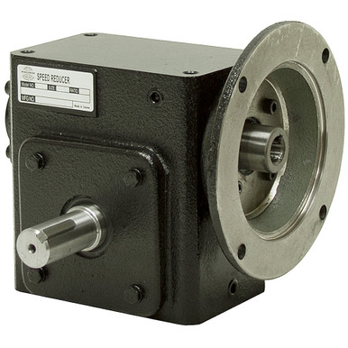 15:1 Right Angle Cast Iron Worm Gear Reducer 3.22 HP 56C Left Output Worldwide HDRF-262-15-L-56C