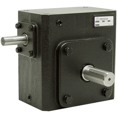 30:1 Right Angle Cast Iron WormGear Reducer 3.66 HP Right Output Worldwide HDRS-325-30-R