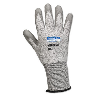 Kimberly-Clark Professional G60 Level 3 Cut Resistant Gloves with Dyneema Fiber, Medium, Grey, 12 PR/BG, #13824