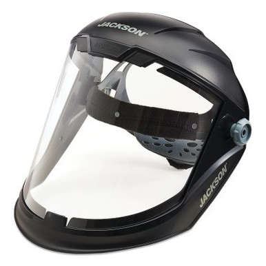 Jackson Safety MAXVIEW FACESHIELD, CLEAR PC AF, 370 HDGR, 1/EA, #14201