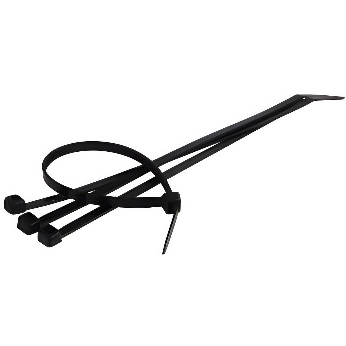 7-1/2 INCH BLACK ZIP TIE WITH 18 LB. RATING - 50/BAG