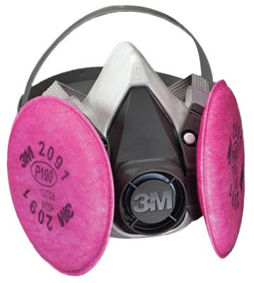3M 6000 Series Half Facepiece Respirator Assemblies, Small, 1/EA, #7010383694