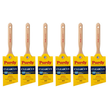 Genuine Purdy 6 Pack Clearcut Glide Angular 3" Paint Brushes 144152130-6PK