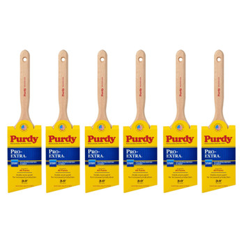 Genuine Purdy 6 Pack Pro-Extra Glide Angular 3" Paint Brushes 144152730-6PK